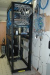 Temporary wiring to keep the network running while we wait for our new switch to arrive